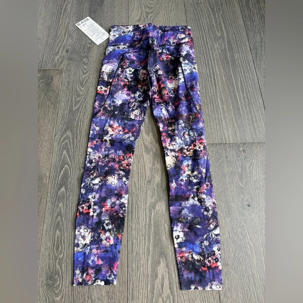 Lululemon Fast & Free 7/8 HR Tight in CDLI Australian Release Purple Floral
